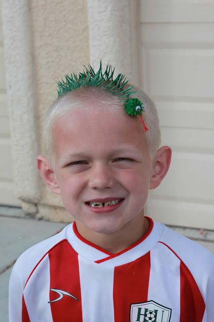 Crazy Hair Day--Basketball hoop, BYU and snake Crazy Hair Day For Boys, Crazy Hair Boys, Cool Hairstyles For Boys, Crazy Hair Ideas, Hair For Boys, Crazy Hair For Kids, Kids Crazy Hair Day, Kids Crazy Hair, Crazy Hair Day Ideas