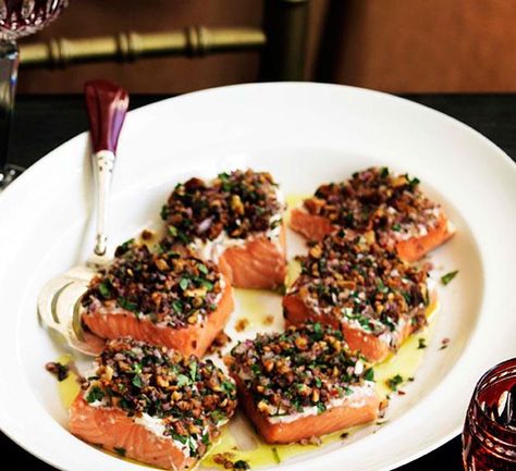 Salmon Tapas Recipes, Tamarind Salmon Recipe, Salmon Rosti, Salmon Tarator, Slow Roasted Salmon, Summer Seafood Recipes, Syrian Food, Cooking Salmon, Recipe Images