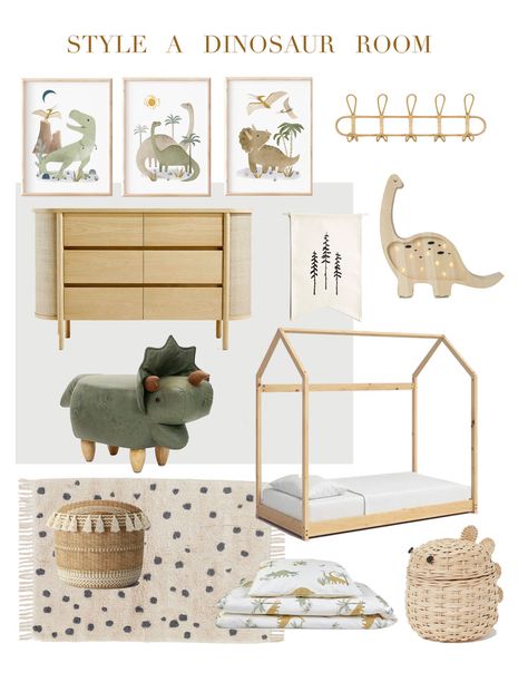 create a neutral dino themed nursery Toddler Dinosaur Room, Dinosaur Toddler Room, Baby Dinosaur Nursery, Textured Illustration, Boys Dinosaur Bedroom, Dinosaur Boys Room, Dino Room, Dinosaur Kids Room, Dinosaur Room Decor