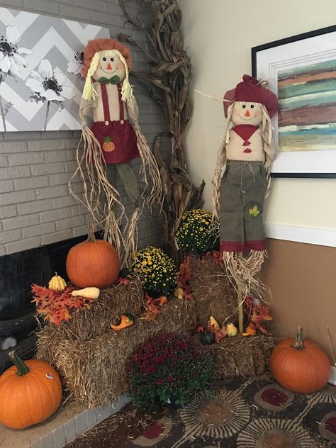 At our Leasing Office Office Fall Decorations, Apartment Gifts, Fall Canvas Painting, Apartment Gift, Fall Canvas, Leasing Office, Fall Decorations, Fall Wreath, Ladder Decor