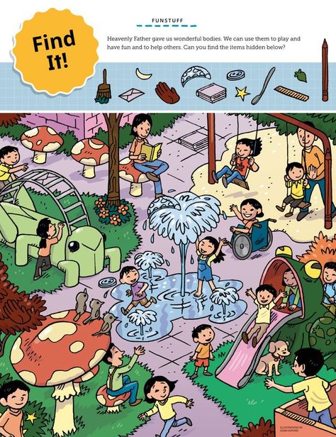 Picture Story For Kids, Hidden Picture Games, Find The Hidden Objects, Hidden Picture Puzzles, Picture Comprehension, Phonics Practice, Sunday School Activities, Hidden Pictures, Hidden Objects