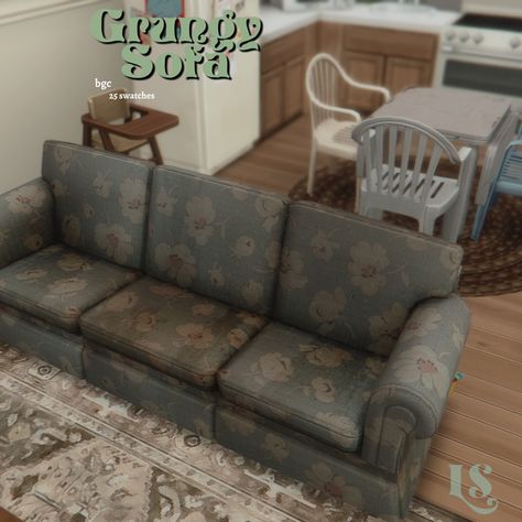 ๋࣭⭑Grungy Sofa ๋࣭⭑ | Lustrousims Sims 4 Alternative, Sims 4 Alternative Cc, Sims 4 Build Buy Cc, Sims 4 Build Mode, Build Buy Cc, Over The Couch, Sims 4 Clutter, Furniture Cc, Sims 4 Cc And Mods