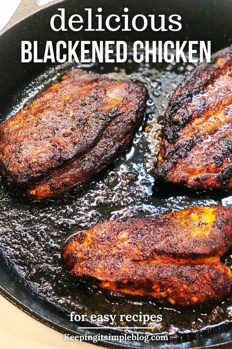 Blackened Chicken Recipe, Blackened Seasoning, Blackened Chicken, Family Style Meals, Crowd Pleasing Recipes, Easy Weeknight Dinner, Spice Rub, Best Chicken Recipes, Boneless Chicken Breast