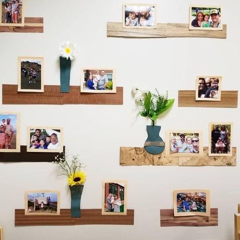 Prek Wall Ideas, Childcare Decoration Ideas, Family Wall Kindergarten, Family Photo Wall Display Childcare, Family Photo Wall Kindergarten, Family Wall Prek Classroom, Childcare Art Display Ideas, Art Display In Classroom, Ways To Display Family Photos In Classroom