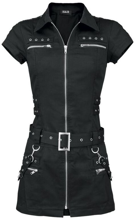 Celana Jogger Wanita, Gothic Clothes, Gothic Steampunk, Medieval Dress, Zip Dress, Gothic Outfits, Goth Outfits, Dress Zipper, Edgy Outfits