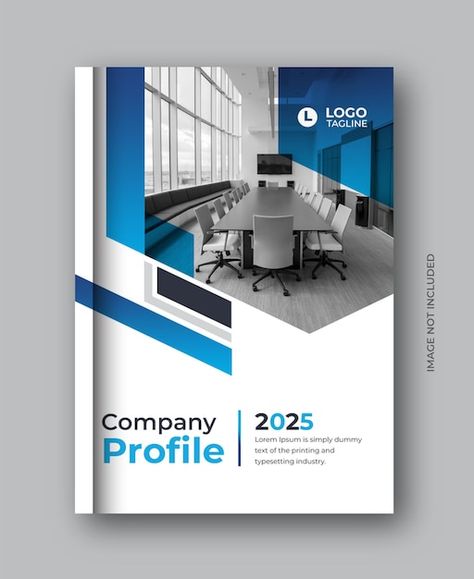 Company profile brochure with modern gra... | Premium Psd #Freepik #psd #cover-layout #magazine-ad #corporate-cover #cover-pages Modern Company Profile Design, Company Profile Design Layout, Company Profile Cover Design, Corporate Cover Design, Brochure Cover Page, Business Book Cover Design, Business Book Cover, Project Powerpoint, Healthcare Ads