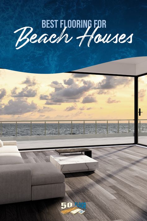 Whether you’re in the market for a beach house or already own one, installing new flooring is a great way to update your home, contributing to its functionality and beauty. For the best beach house flooring, you’ll want something durable, easy to clean and beautiful that can stand up to the unique climate of coastal areas. #BeachHouse #Flooring #HomeDesign Beach House Dark Floors, Beach Home Flooring, Beach House Flooring, Coastal Patio, Lvp Flooring, Real Wood Floors, New Flooring, Dark Floors, Patio Flooring