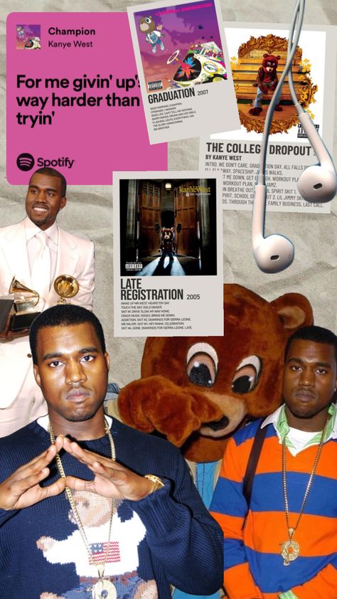 college dropout era kanye Kanye West Wallpapers, Kanye West Wallpaper, Late Registration, College Dropout, Music Poster Design, As Wallpaper, The Don, Breath In Breath Out, The Loud House