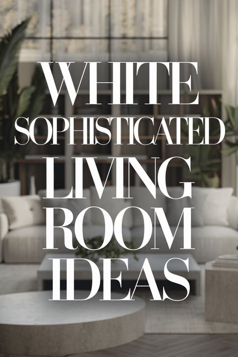 Discover elegant and modern white sophisticated living room ideas to elevate your space. Explore stylish decor tips and inspiration to create a serene and luxurious atmosphere in your home. Embrace the timeless beauty of white hues with chic furniture, decorative accents, and lighting schemes. Transform your living room into a sophisticated sanctuary where you can relax and entertain in style. Whether you prefer minimalist designs or glamorous touches, these ideas will help you achieve a refined White On White Living Room, White Living Room With Pops Of Color, Cream White Living Room, Elegant White Living Room, All White Interior Design, Cream And White Living Room, Elegant Coastal Living Room, Beige And White Living Room, Sectional Living Room Decor