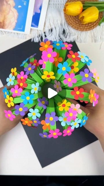 paper crafts creator on Instagram: "Title: "Blooms of Love: Handcrafted Paper Flower Bouquet"
Hashtags: #MothersDayCraft #DIYBouquet #PaperFlowerArt #HandmadeWithLove" Flower Bouquet Craft Paper, Paper Flower Boquet, Easy Flower Bouquet, Paper Flower Bouquet Diy, Flower Bouquet Card, Flower Boquet, Paper Flower Art, Flower Bouquet Diy, Paper Flower Crafts