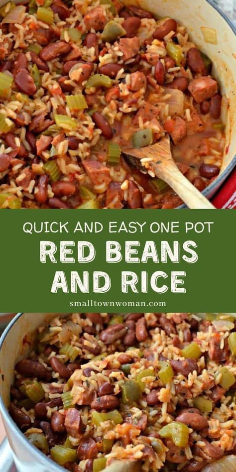 Rice And Beans Recipe Easy, Easy Rice And Beans Recipe, Red Bean And Rice, Red Beans And Rice Recipe Easy, Red Bean And Rice Recipe, Bean And Rice, Red Beans And Rice Recipe, Rice Recipe Easy, Red Beans N Rice Recipe