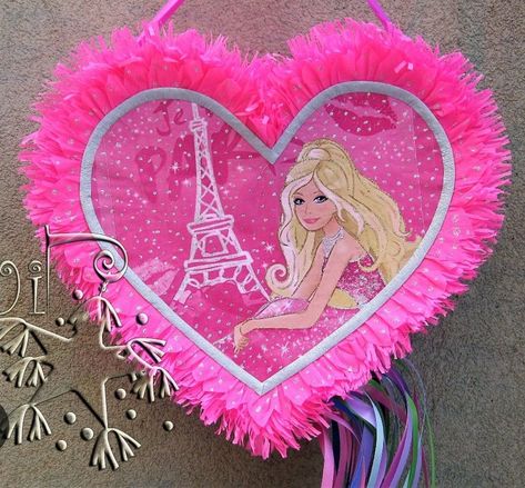 Barbie Pinata, Pinatas Ideas, Birthday Room Decorations, Piñata Ideas, Mini Pinatas, Barbie Birthday Party, Barbie Birthday, Barbie Party, 5th Birthday