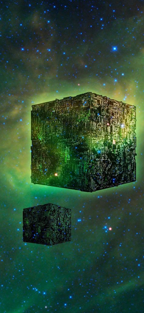 Borg Cube Wallpaper iPhone Borg Star Trek Art, Borg Cube Star Trek, Star Trek Wallpaper Iphone Uss Enterprise Phone Wallpapers, Star Trek Borg Ships, Star Trek Voyager Wallpaper, Borg Aesthetic, Borg Ship, Star Trek Wallpaper Iphone, Star Trek Voyager Ship