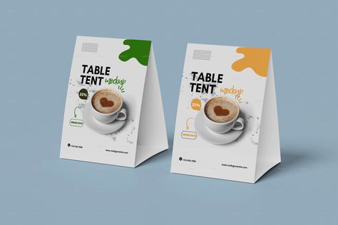 Table Tent Mockup Table Tent Design Restaurant, Table Tent Design, Iconography Design, Table Tents, Design Restaurant, Tent Design, Restaurant Tables, Mockups Design, Design Tips