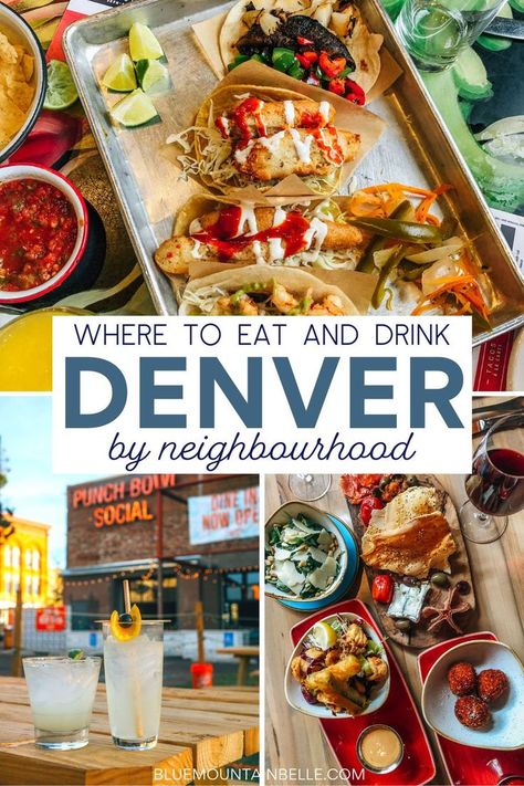 Apr 15, 2021 - Blue Mountain Belle's guide to where to eat and drink around Denver broken down by neighborhood Denver Colorado Places To Eat, Dinner In Denver Colorado, Denver Colorado Things To Do Fall, Denver Colorado Things To Do, Denver Colorado Aesthetic, Downtown Denver Restaurants, Denver Colorado Vacation, Denver Breweries, Denver Trip