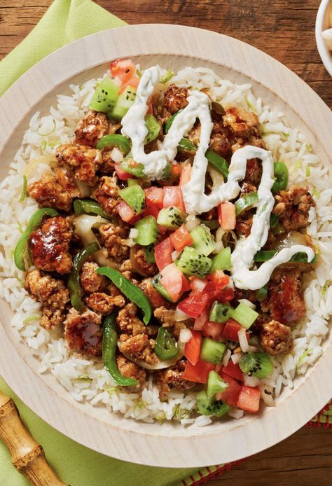 Hello Fresh Teriyaki Pork Luau Bowls, Pork Luau Bowl, Recipe With Kiwi, Hello Fresh Rice Bowl Recipe, Hello Fresh Pork Bowl, Hello Fresh Rice Bowl, Hello Fresh Bowls, Hello Fresh Bowl Recipes, Best Hello Fresh Recipes