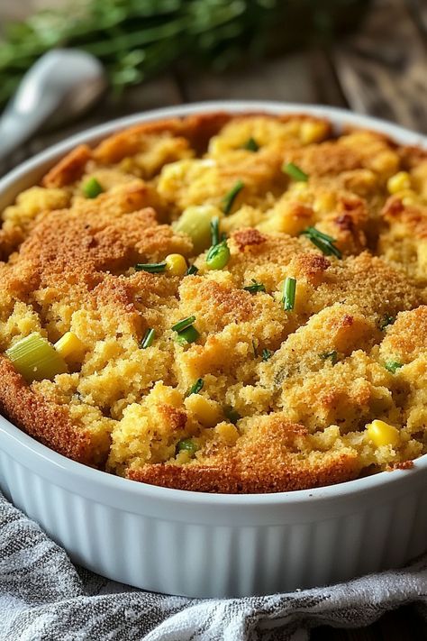 Paula Deen’s Southern Cornbread Dressing Paula Dean Dressing, Paula Deen Dressing Recipes Thanksgiving, Paula Deen Stuffing Thanksgiving, Cornbread Dressing Paula Deen, Paula Deen Cornbread, Corn Bread Stuffing, Thanksgiving Corn Bread, Southern Cornbread Dressing, Southern Style Cornbread