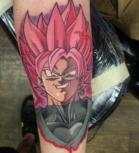 Goku Black Tattoo #gokublack #gokublacktattoo Goku Black Tattoo, Goku Face, Dbz Tattoo, Z Tattoo, Cute Tats, Dragon Ball Tattoo, Naruto Tattoo, Black Goku, Omerta Tattoo