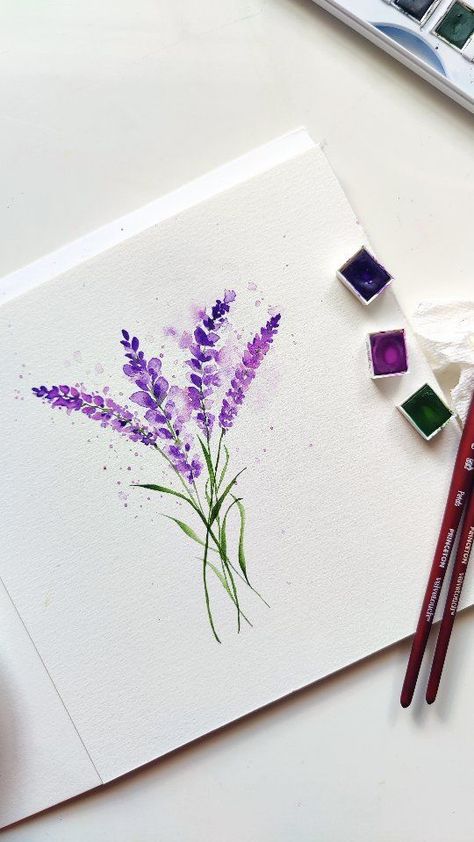 I'll be teaching loose watercolour lavender at Avalon Lavender Farm over the weekend ☕🖌️💜 @avalonlavender 🌍It's World Watercolor Month and I couldn't be more pleased to share the joy of watercolour over these in-person experiences amidst nature! ✅Check out my YouTube video for a more detailed walk-through on this delicate flower. Brushes - @princetonbrush Colours - @dalerrowney1783 Paper - @zenartsupplies - - #claricegomesdesigns #claricegomeswatercolour #watercolourandwine #aquarella #aquare Lavender Watercolour, Lavender Watercolor Painting, Watercolor Lavender Flowers, Botanical Art Drawing, Lilac Watercolor, World Watercolor, Painting Hobby, Loose Watercolour, Lavender Watercolor