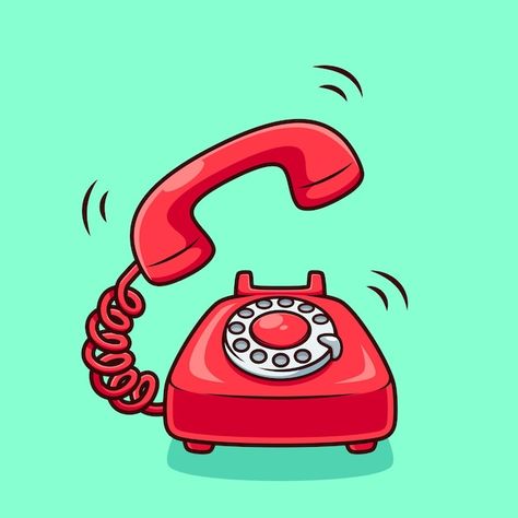 cute red old telephone cartoon isolated vector design illustration Telephone Cartoon, Cartoon Telephone, Telephone Illustration, Cute Telephone, Baby Hotline, Telephone Drawing, Phone Illustration, Phone Cartoon, Old Telephone