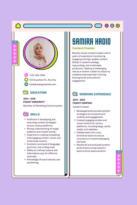 Click link above or copy paste link below for downloading : https://www.canva.com/templates/EAFn-ZlNr44-purple-blue-colorful-creative-content-creator-cv-a4-document/ #freepik #psd #promotionpost #instagrampromotion #socialmediasale #banner #spanduk #template #canva #canvatemplate #graphicdesign #cv #curriculumvitae #resume A4 Document, Instagram Promotion, Creative Content, City Engagement, Document Templates, Marketing Communication, Curriculum Vitae, Quality Content, Cv Template