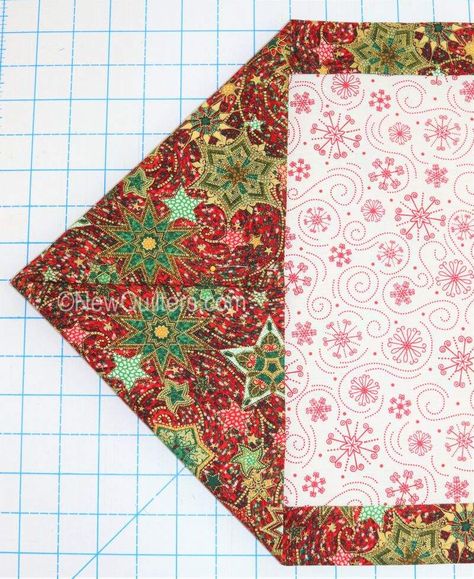 Two Piece Table Runner, Quick Table Runner, Quick Table Runners To Sew, Self Binding Placemats Patterns Free, Easy Table Runner Pattern Free, Self Binding Table Runner, Xmas Table Runners Free Pattern, 15 Minute Table Runner, Simple Table Runner Pattern