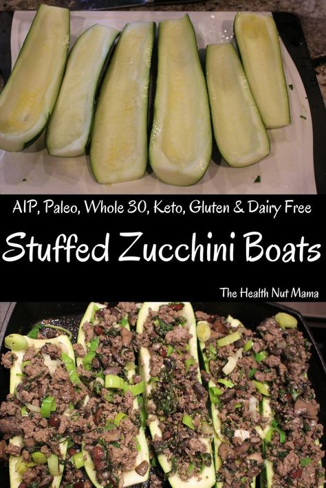 Food Processor Recipes Healthy, Paleo Menu, Paleo Zucchini, Quick Delicious Dinner, Stuffed Zucchini Boats, Best Paleo Recipes, Aip Paleo Recipes, Whole30 Keto, Stuffed Zucchini