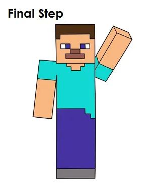 Minecraft Steve Drawing Minecraft Step By Step, How To Draw Steve, Draw Minecraft, Craft Bedroom, Minecraft Drawings, Minecraft Steve, Cartoon Drawing Tutorial, Cartoon Drawing, Learn How To Draw