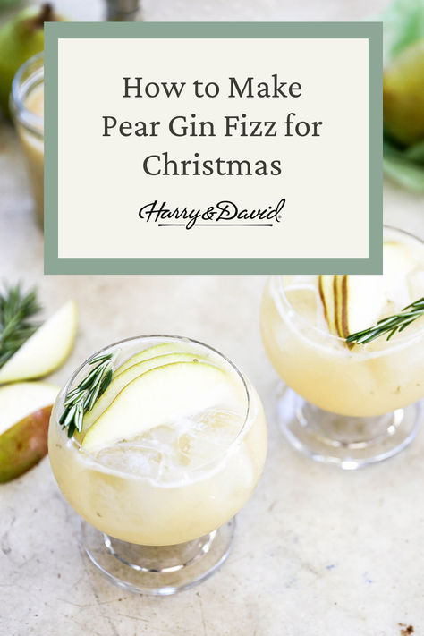 Looking for a refreshing holiday cocktail? Try our Pear Gin Fizz Recipe! This light and fizzy drink combines the sweet and fruity flavor of pear with the herbal notes of gin. Perfect for sipping on a cozy night in with loved ones. 
Serve this cocktail in a pretty glass with a slice of fresh pear as a garnish! Pear Fizz Cocktail, Pear Gin Fizz, Pear Gin, Gin Fizz Recipe, Gin Fizz Cocktail, Fizz Cocktail, Christmas Drinks Alcohol, Gin Cocktail Recipes, Sliced Pears