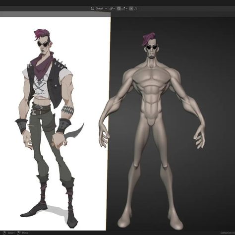 Stylized Male Character, Male Turnaround, Stylized Character Concept Art, Character Concept Art Sheet, Stylized Character Design, Stylized Reference, Stylized Hands, Stylized Body, Stylized Anatomy