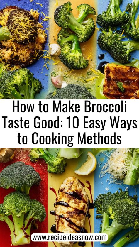 How to Make Broccoli Taste Good: 10 Easy Ways to Cooking Methods. Want to make broccoli taste amazing? Discover 10 easy ways to cook broccoli that turn this nutritious veggie into a delicious dish! From roasting and sautéing to steaming and adding flavorful seasonings, these simple methods will transform your broccoli into a family favorite. Whether you're meal prepping or looking for a quick side dish, these tips will boost your cooking game. Try them out today! Make Broccoli Taste Good, Ways To Cook Broccoli, Cook Broccoli, Seasoned Broccoli, How To Cook Broccoli, Quick Delicious Meals, How To Make Broccoli, Delicious Veggies, Quick Side Dishes