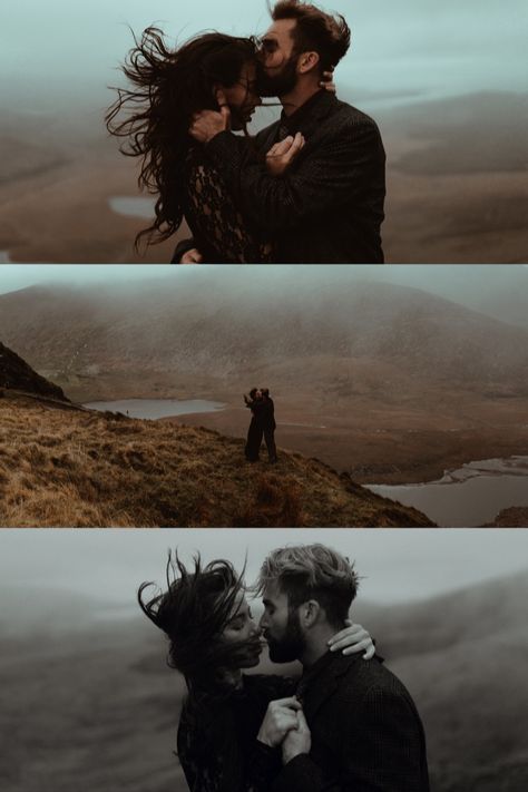 Norway Engagement Photos, Moody Intimate Photoshoot, Redwoods Couples Shoot, Moody Couples Photography, Moody Couple Photos, Dark Couples Photoshoot, Scotland Engagement Photos, Dark And Moody Couple Photoshoot, Moody Elopement Photography