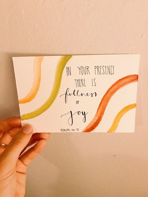 In your presence there is fullness of joy scripture drawing Cute Bible Verse Notecards, In Your Presence Is Fullness Of Joy, In His Presence There Is Fullness Of Joy, Bible Verse Cards Diy, Verse Notecards, Joy Scripture, Fullness Of Joy, Bible Cards, Psalm 16:11