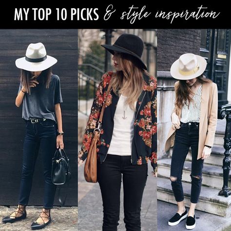 My Top 10 Picks + How to wear a Fedora Fedora Hat, Vneck Sweater, Daily Fashion, Panama Hat, Floppy Hat, Fedora, H&m, Winter Fashion, Style Me