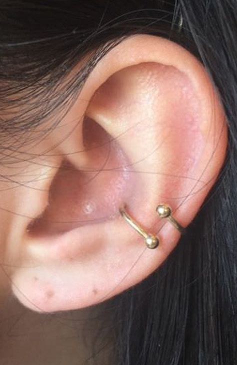 Piercing Ideas For Women, Conch Ear Piercing, Cute Simple, Bodysuit Tattoos, Piercing Eyebrow, Ear Piercing Ideas, Ear Peircings, Septum Piercing Jewelry, Piercing Conch