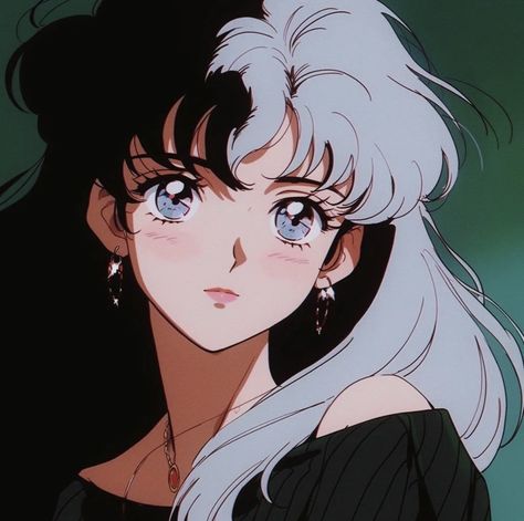 Anime Style Portrait, Aesthetic 90s Anime Pfp, 1990s Anime Style, 80s 90s Anime Style, 90s Anime Hair Reference, 90s Anime Sketch, 80s Anime Art Style Tutorial, 70s Anime Aesthetic, Vintage Anime Style