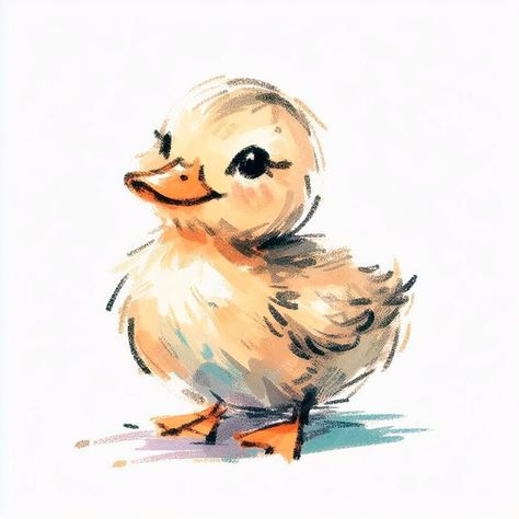 Premium Photo | A drawing of a duck with a blue background Ducks In A Pond Drawing, Duck Ink Drawing, Fluffy Duck Drawing, Duckies Drawing, Runner Duck Drawing, Duck Art Cute, Funny Animals Drawing, Cute Duck Photos, Cute Duckling Drawing