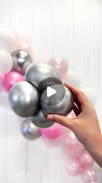 House of Party on Instagram: "Need a quick 5-inch cluster alternative ?  Try this easy hack with 12-inch balloons!  🎈Inflate to 40% - Just partially fill your balloons. 🎈Split - Twist to divide one balloon into two. 🎈Cluster - Combine these halves into clusters.  #balloontutorial #howtoballoons #quicktutorial #balloonhacks #balloontips #balloonclusters #balloontipsandtricks #balloonbranches #houseofpartyco" Diy Balloon Cluster, How To Make Balloon Clusters, Balloon Clusters Diy, Event Design Business, Balloon Tips, Balloon Hacks, 90th Birthday Decorations, How To Make Balloon, Balloon Clusters