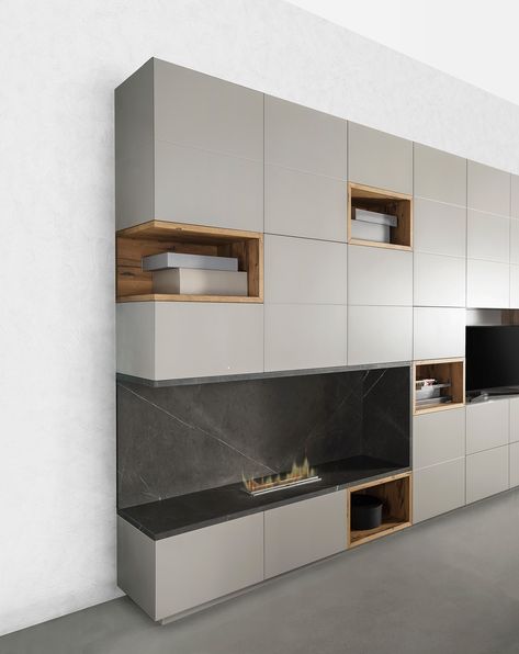 Living Room Storage Wall, Wall Cabinets Living Room, Basements Ideas, Wall Storage System, Cupboard Living Room, Modern Apartment Living Room, Wall Storage Systems, Wall Storage Cabinets, Wall Storage Unit