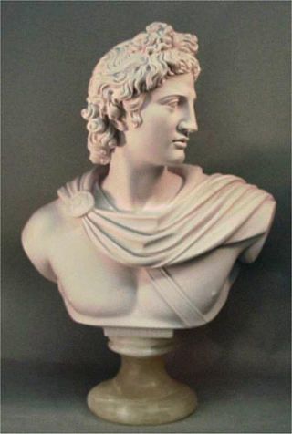 Apollo Belvedere Bust 22 Apollo Bust, Roman Sculptures, Apollo Belvedere, Justice Statue, Roman Busts, Modern Fountain, Gods Goddesses, Academic Drawing, Ancient Greek Sculpture