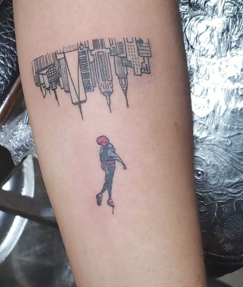 Spiderman Across The Spider Verse Tattoo Ideas, Spiderman Into The Spider Verse Tattoo, Its A Leap Of Faith Spiderman Tattoo, Spiderman Tattoo Aesthetic, Spider Verse Tattoo Ideas, Spiderman Tatoos Ideas, Spiderman Inspired Tattoo, Into The Spider Verse Tattoo, Across The Spider Verse Tattoo