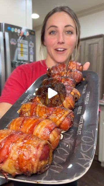 Unique Smoker Recipes, Grilling Recipes Meat, Bacon Wrapped Bbq Chicken, Smoked Sides, Smoked Appetizers, Grill Bacon, Gf Lunch, Smoker Grill Recipes, Bacon Wrapped Recipes