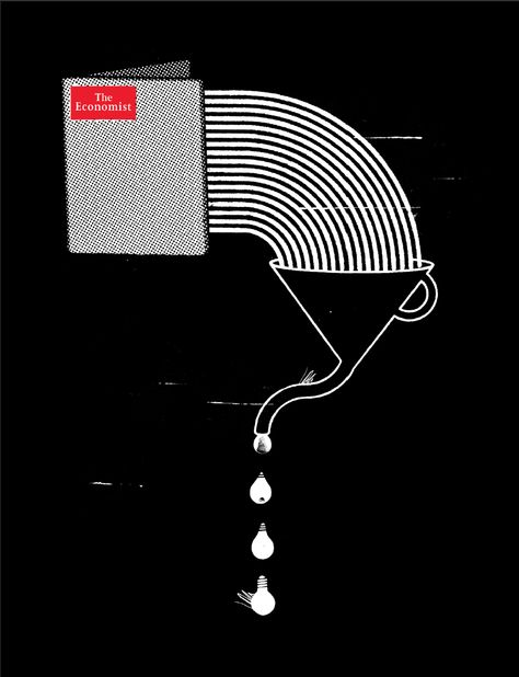 The Economist, Funnel. Creative Director; Dave Dye, Art Director; David Goss, Writer; Phoebe Coulton Noma Bar, Flower Graphic Design, The Economist, Today Pictures, Flower Graphic, Creative Ads, Print Ad, Photographic Art, Print Ads