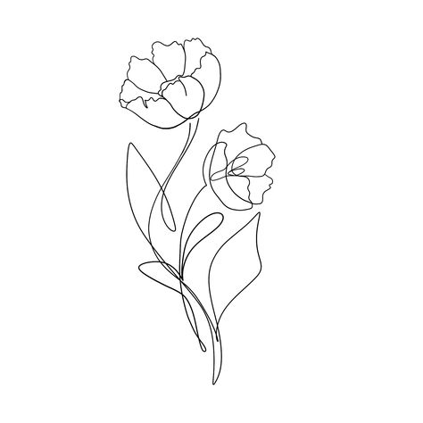 One Line Floral Drawing, Primrose Line Drawing, Continuous Line Flower Drawing, Flower Continuous Line Drawing, Continuous Line Flower Tattoo, Continuous Line Tattoo Flower, Single Line Flower Drawing, One Line Tattoo Flower, One Line Flower Tattoo