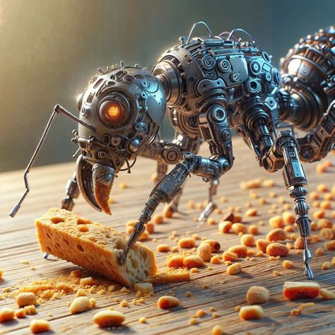 Alex Volkov, Robot Lion, Nature And Technology, Futuristic Aesthetic, Tech Art, Futuristic Art, Robot Art, Futuristic Design, Sci Fi Art