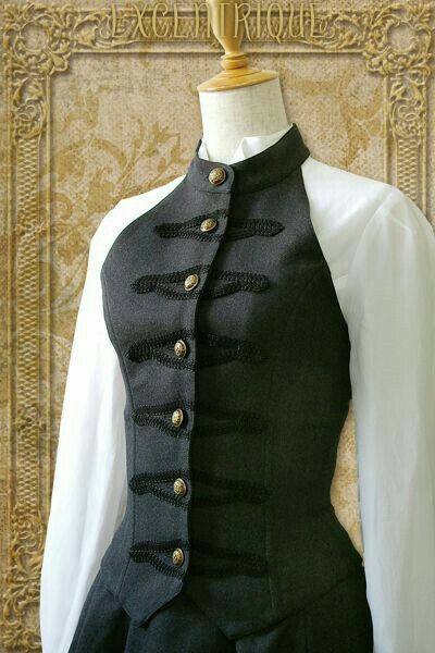 Waistcoat Drawing Reference, Modern Day Victorian Fashion, Diy Waist Coat, Corsets On Men, Vest Design Women, Corset Vest Women, Victorian Suit Women, Corset Vest Outfits For Women, Corset Outfit Men