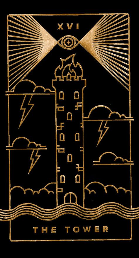 Golden Thread Tarot Deck Golden Thread Tarot, The Tower Tarot, Soul Cards, Tarot Tattoo, Narnia Books, Golden Thread, Esoteric Art, Tarot Cards Art, December 2024