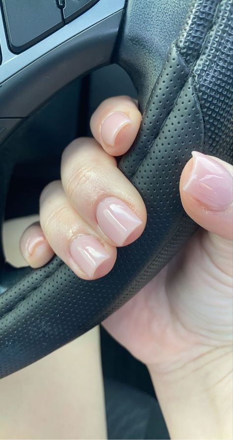 Pink neutral dip powder nails - Wave Dip Powder W07 “Sincerely, Me” short nails, extra square shape Shellac Nails No Acrylic, Pink Natural Dip Nails, Natural Pink Sns Nails, Short Neutral Nails Acrylic Square, Sns Neutral Nails, Dip Nails Real Nails, Sns Dipping Powder Nails Short, Dip Neutral Nail Colors, Wave Dip Powder Nails