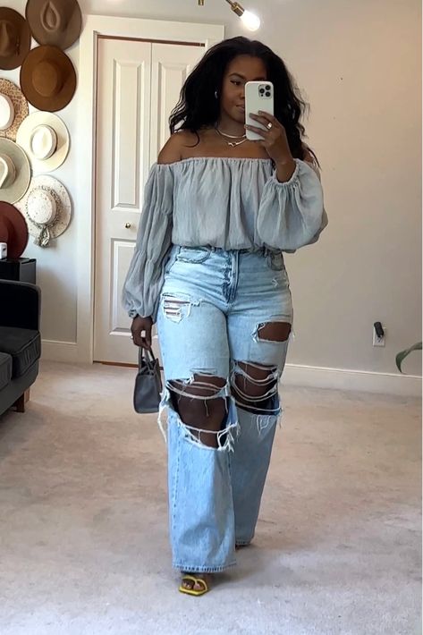 Outfit Ideas Comedy Show, Business Casual Outfits Spring 2024, Midsize Fashion Black Women, Mom Jeans Outfit Spring, Plus Size Dinner Outfit Classy, 35 Year Old Woman Fashion, 30 Year Old Fashion Women, Plus Size Denim Outfits, Thick Girlfriend Outfits Summer