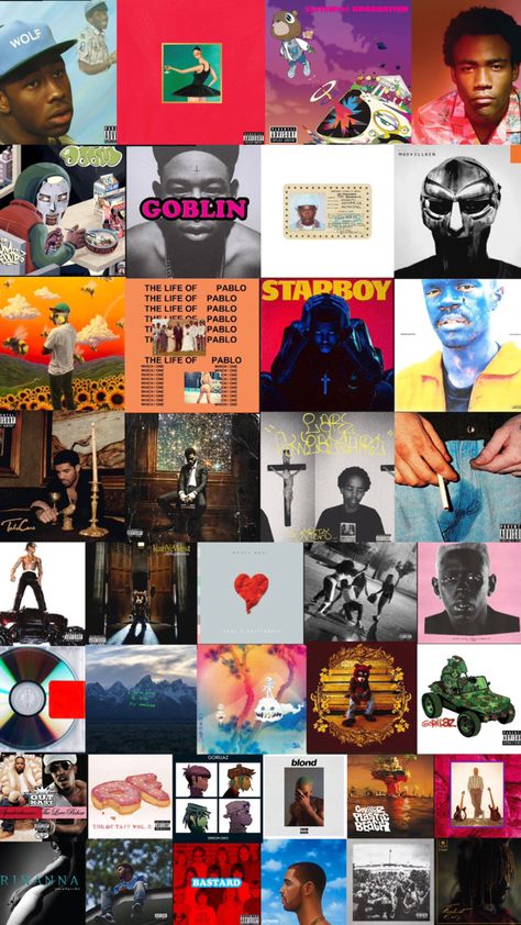 Music Album Covers Wallpaper Collage, Music Artists Wallpaper, Artist Aesthetic Wallpaper, Polaroid Albums, Rapper Wallpaper, Rapper Wallpaper Iphone, Travis Scott Wallpapers, Album Cover Wallpaper Collage, Best Music Artists